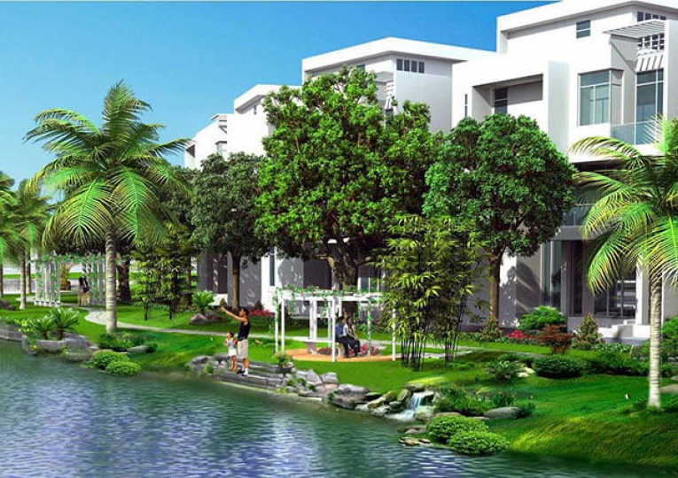 Biệt thự 2 mặt tiền trước sau đường Nguyễn Đình Thi, Đảo Vip Hòa Xuân